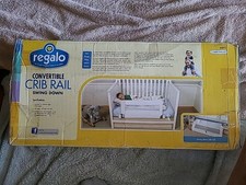 REGALO CONVERTIBLE CRIB RAIL SWING DOWN 34" LONG -NEW IN BOX