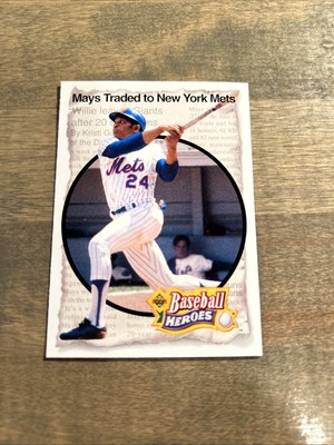 1992 Upper Deck Willie Mays New York Mets #52 Baseball Heroes A92