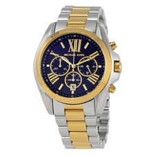 Image of Michael Kors Bradshaw Chronograph Blue Dial Ladies Watch MK5976