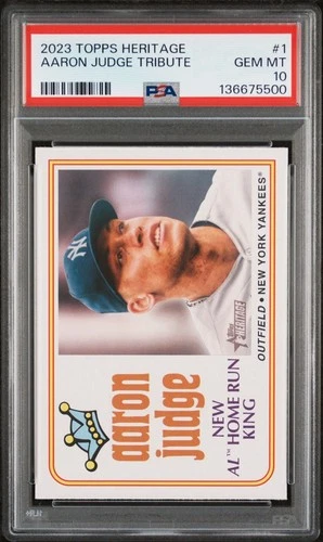 2023 Topps Heritage - Aaron Judge Tribute - PSA 10