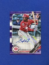 2019 Bowman Purple Shed Long Auto /250 #PA-SL Autograph HH