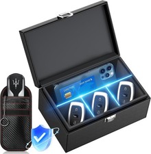Faraday Box for Car Keys, Key Fob Signal Blocker RFID Box for Car Keys, Farad...
