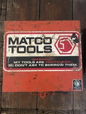 Matco Tools Red Metal Storage Box Vintage Shop Box So Dont Ask To Borrow