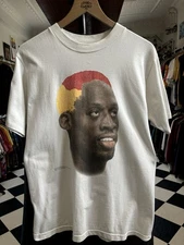 VTG 90s 1996 DENNIS RODMAN MURINA  TEE BULLS HAIR TODAYS TRENDS MEDIUM RARE