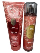 BATH AND BODY WORKS DISNEY PRINCESS MOANA BODY MIST  CREAM SET OF 2 