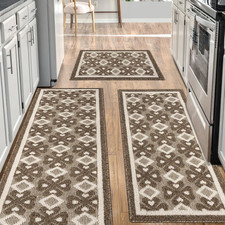 Kitchen Rugs Sets 3 PCS Non Slip Kitchen mats for Floor,Super Absorbent Kitchen