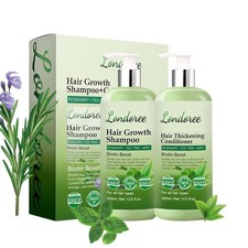 Rosemary Shampoo and Conditioner Set for Hair Growth Biotin Tea Tree Oil ...