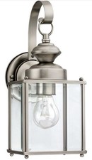 Generation Lighting 8456-965 Jamestowne 1L Outdoor Wall Lantern Antique Nickel
