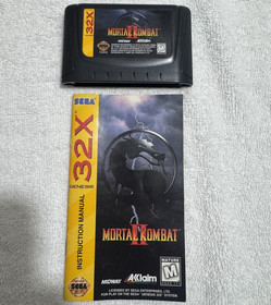 Mortal Kombat II (Sega 32X, 1994) Great Condition Cib