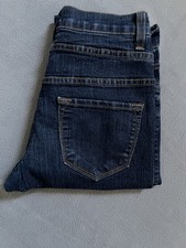 Judy Blue Skinny Fit Jeans Sz 5 / 27 Blue Denim Button Fly Stretch Slimming Dark