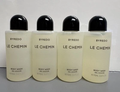 4 PACK Byredo Le Chemin Body Wash Gel Douche 70mL 2.4oz set lot (280mL) travel