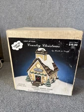 Vtg 1987 Country School House Light-Up Ceramic DIY Kit Sealed Christmas Decor