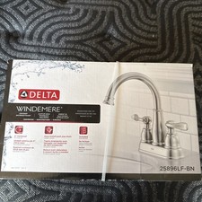 Delta Windemere Centerset Bathroom Faucet Brushed Nickel 25896LF-BN