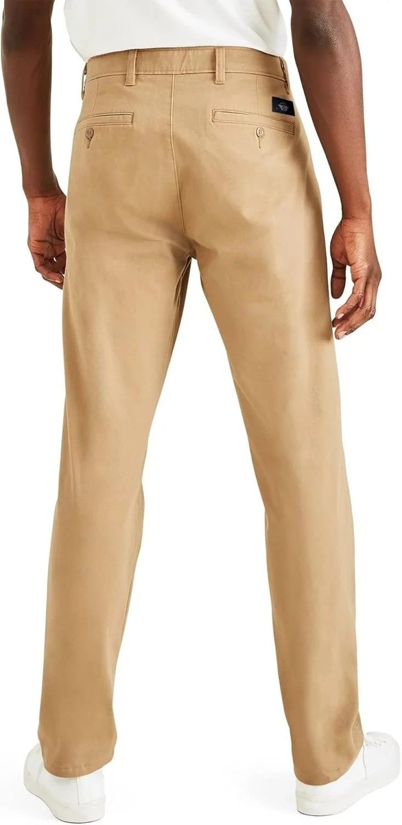 Dockers Mens Straight Fit Smart 360 Flex Linen-Blend Chino Pants