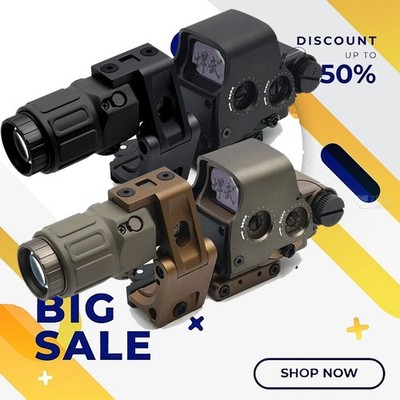 Holy Warrior S1 EXPS3 Holographic Red Dot Sight G33 3X Magnifier Shockproof