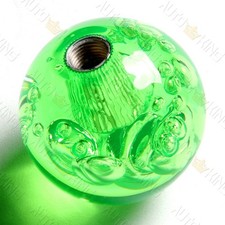 Green Ball 60mm W-power Transparent Manual Crystal Bubble Shift Knob