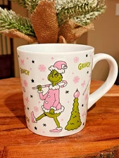 DR. SEUSS HOW THE GRINCH STOLE CHRISTMAS NEW 2025 PINK COFFEE MUG GREAT GIFT HTF