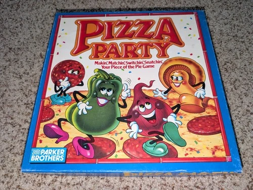 Vintage Pizza Party Matching Board Game - Parker Brothers 1987 Complete