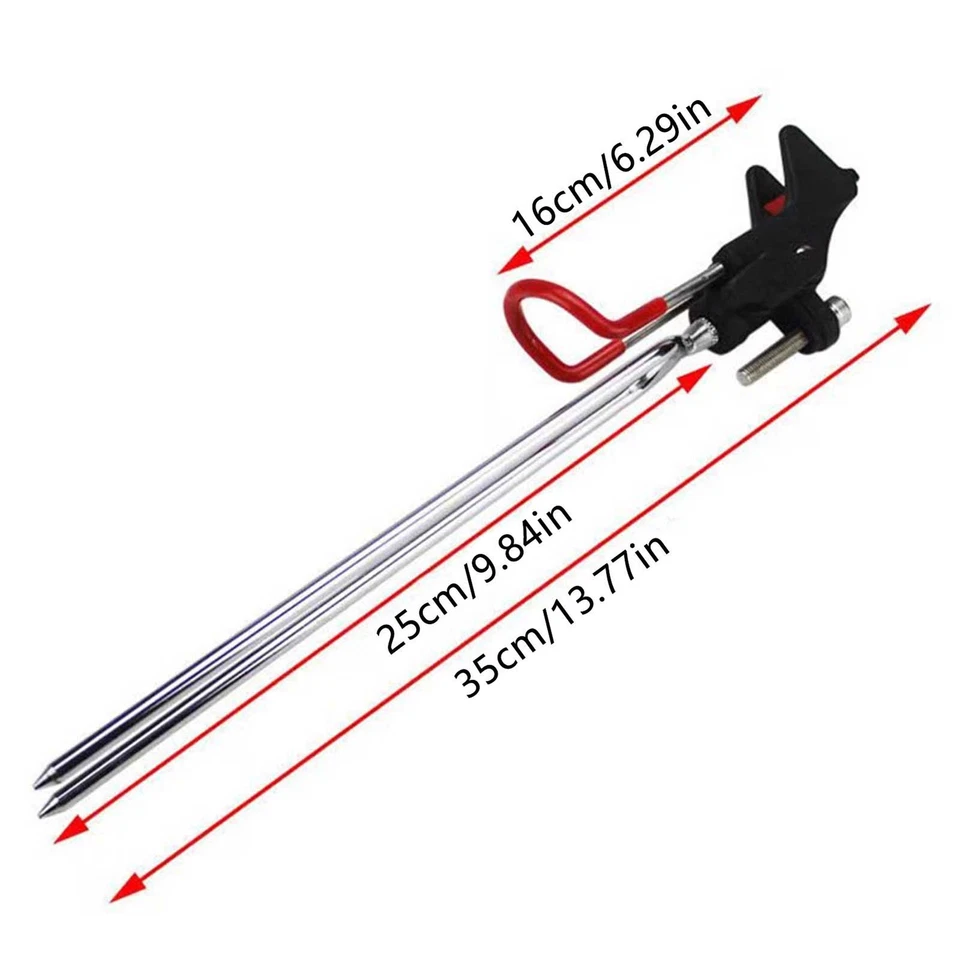 Fishing Rod Holders,360 Degree Adjustable Fishing Pole Stand Equipment for Bank, - Image 4 of 4