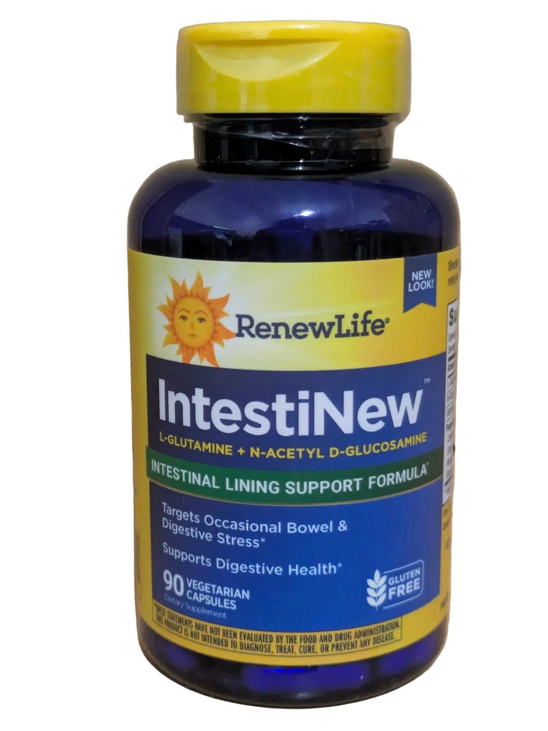 RENEW LIFE IntestiNew, Intestinal Lining Support, 90 Vegetarian Capsules, Gut