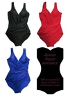 Womens Support One Piece Swimsuit Ladies Control Panel Swimming Costume Pool