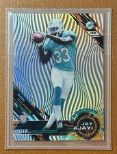 2015 Topps High Tek Grass Pattern #111 Jay Ajayi Dolphins Rookie Football Card. rookie card picture