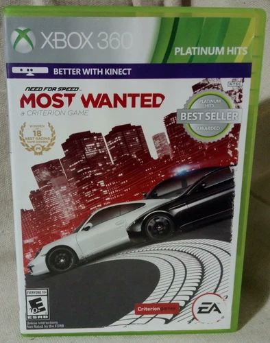 Need for Speed: Most Wanted Platinum Hits XBOX 360 No Manual Good Condition