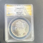 1883-O Morgan Silver Dollar ANACS MS62 New Orleans $1 Cameo PL KM#110 Silver