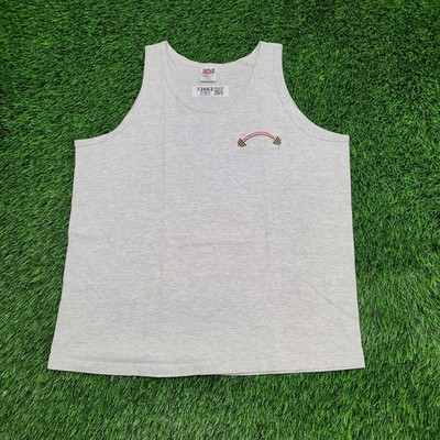 Vintage 90s Rainbow Workout Tank-Top M/L 21x26