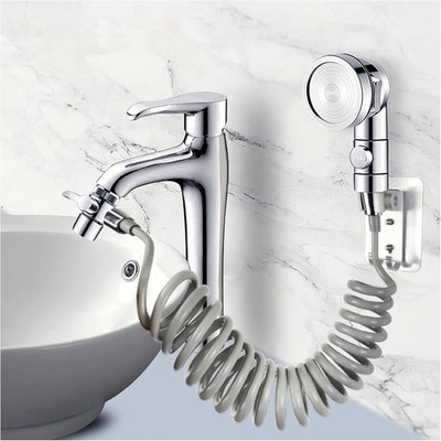 Sink Faucet Hose Sprayer Attachment Handheld Sink Sprayer with 6 Adapters & On/O