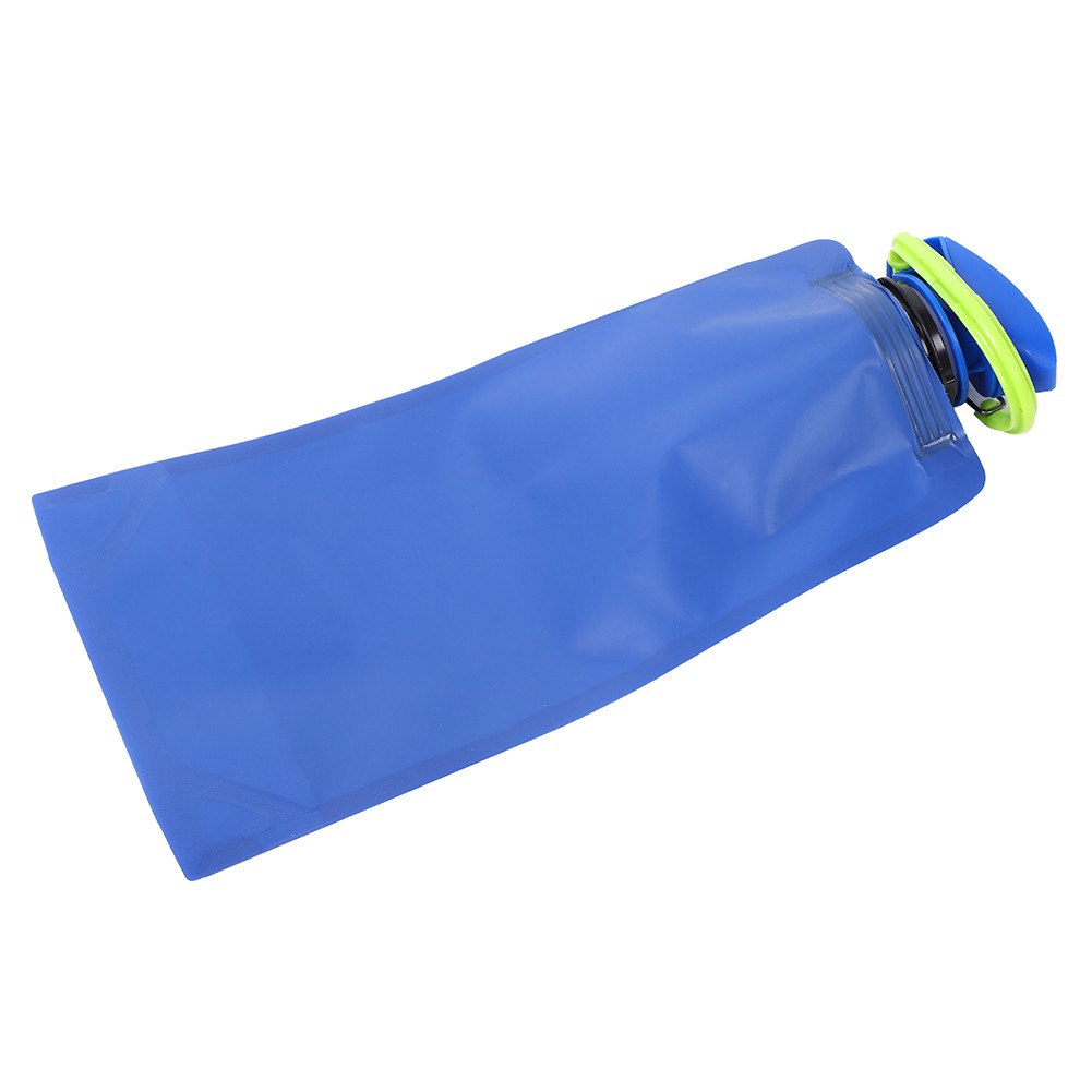 650ML Collapsible Water Bottle Space-Saving For Hiking Deep Blue