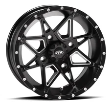 ITP Storm Wheel 15x7 4/137 Tornado Blk 5+2 Can Am Outlander 800R IRS (2011-2015)