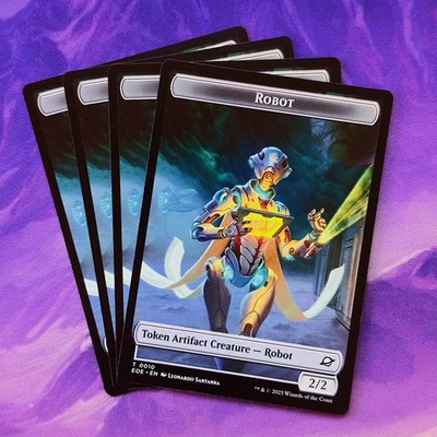 4x Roboter Token EOE 0010 2/2 MTG Edge Of Eternities Artefakt Kreatur PLAYSET