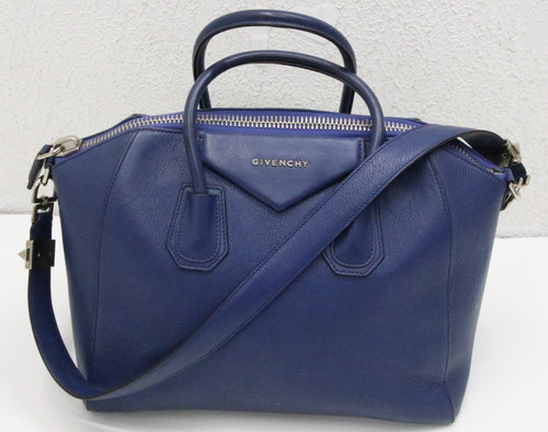 Givenchy Medium Antigona Satchel Tote Bag - Blue