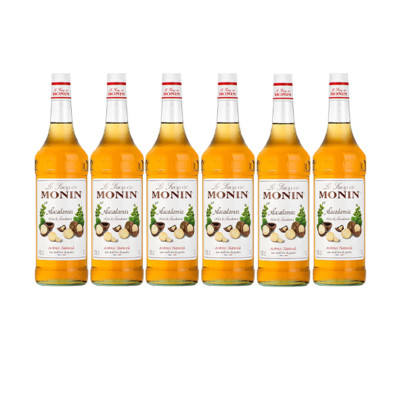Monin Sirup Macadamia Nuss, 1,0L, 6er Pack