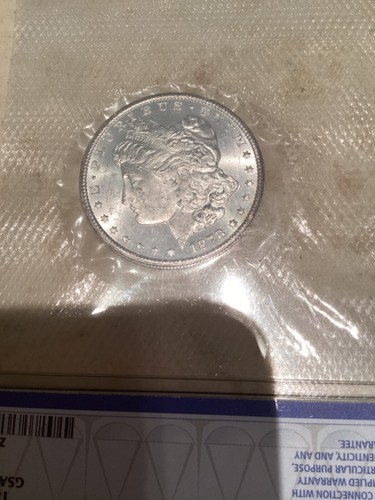 1878-CC Morgan silver dollar NGC MS62 * GSA SOFT PACK RAINBOW MORGAN DOLLAR - Picture 6 of 9
