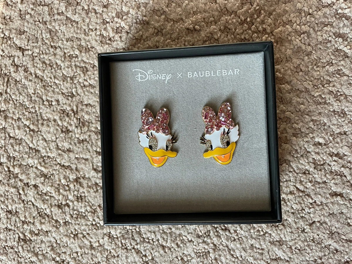 Daisy Duck Earrings Disney X BaubleBar Studs Beaded New Bauble Bar