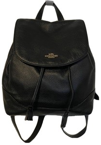 black coach mini backpack