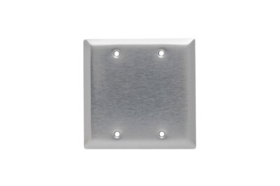 5 Count Pass & Seymour Stainless Steel Blank Plates, Two Gang - SL23-CC5