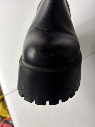 Soda Native Woman Chunky Double Stack Platform Heel High Chelsea Bootie Sz 6 - Picture 15 of 19