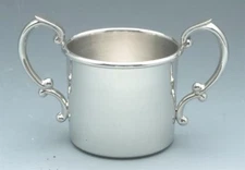 Empire Sterling Silver 2 Handle Baby Cup, New in Box, Made in USA