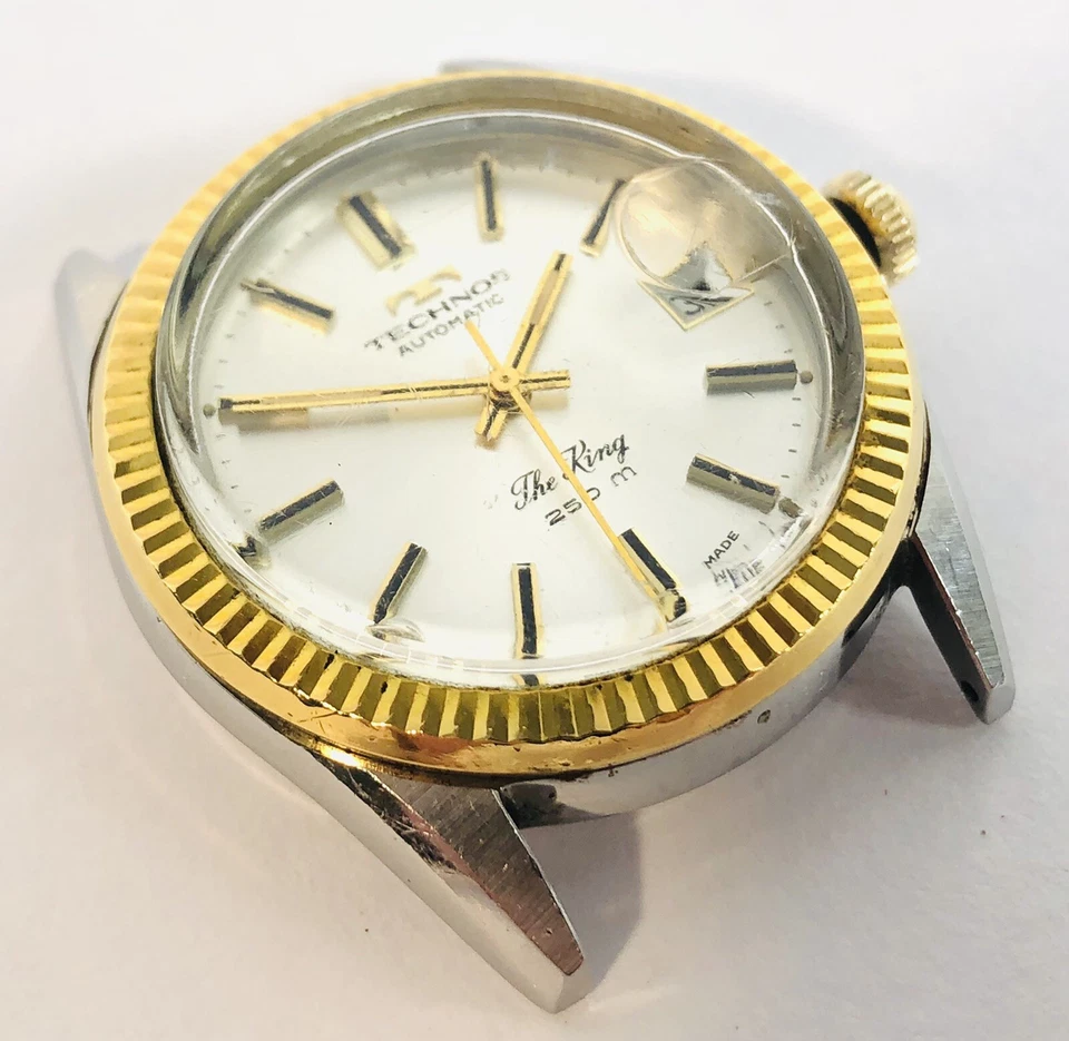 G2U Vintage TECHNOS The King Automatic Running Swiss Made Mens Divers Wristwatch - Изображение 3 из 4