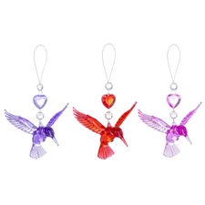 Ganz Crystal Expressions ACRYLIC Brilliant Heart Hummingbird Suncatcher/ Orn