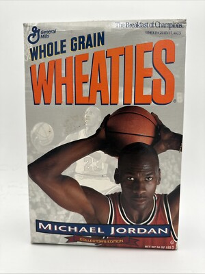 Wheaties Michael Jordan シリアルボックス 未開封 Michael Jordan Unopened WHEATIES Silver Cereal Box Collectors