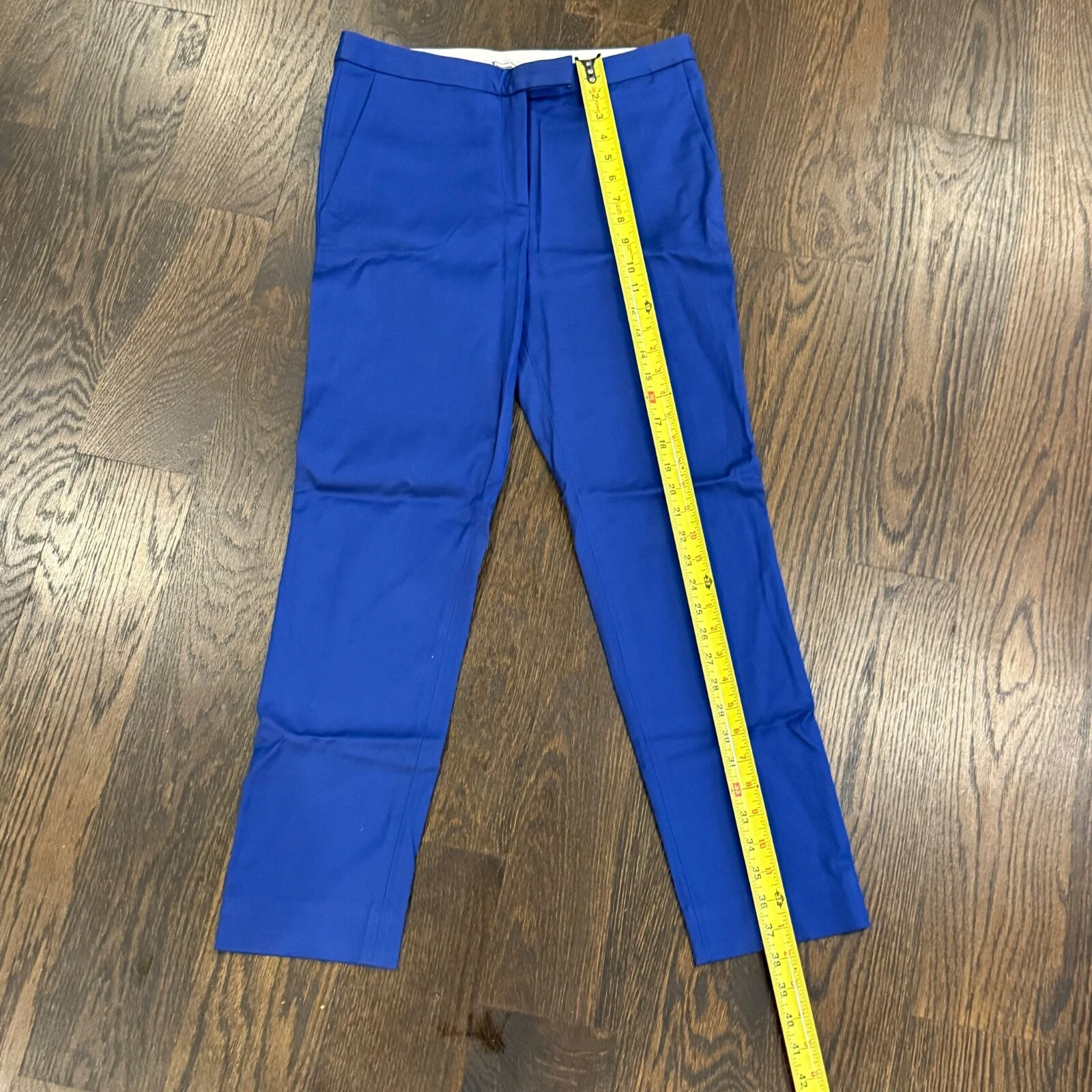T Alexander Wang Slacks pantaloni eleganti skinny blu elettrico donna taglia media