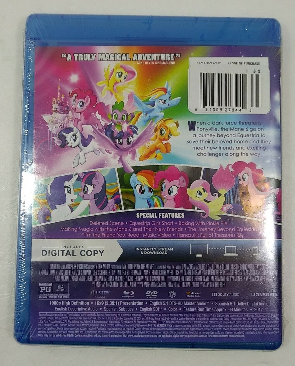 My Little Pony: the Movie (Blu-ray, 2017) for sale online | eBay