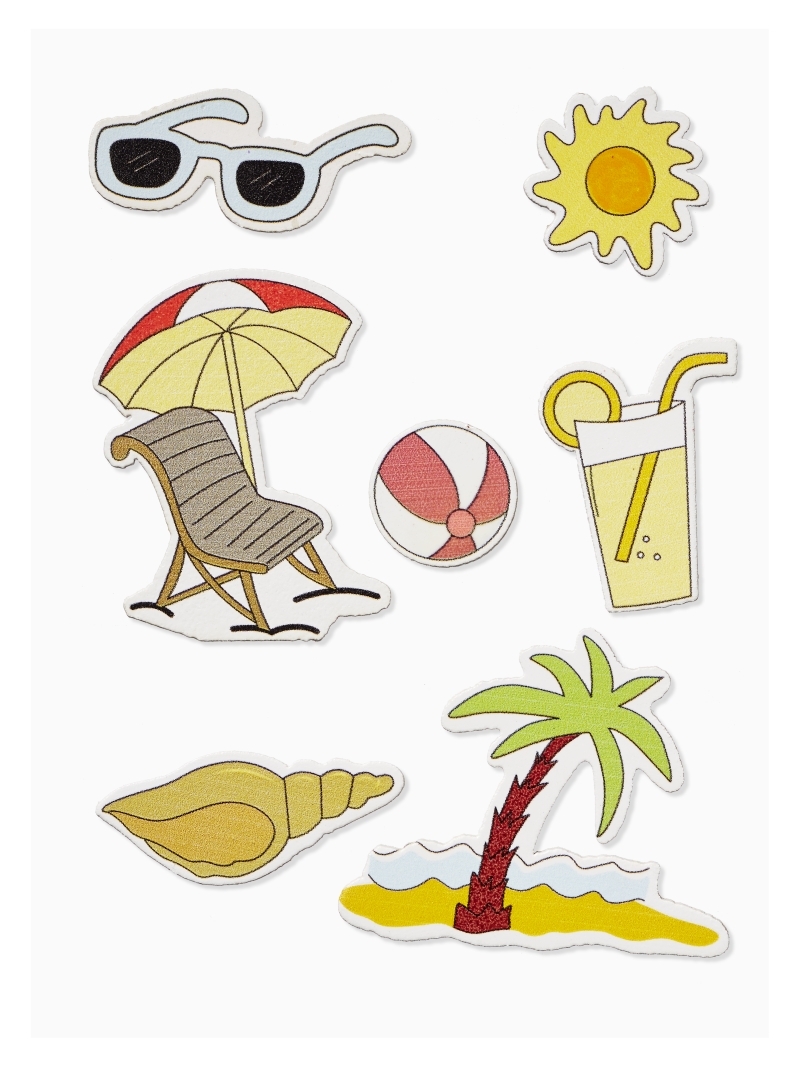 HobbyFun Reise-Aufkleber Set - Bunte Bastelsticker 13x18 Cm | Ideal Für Reisetagebücher & Kreativprojekte