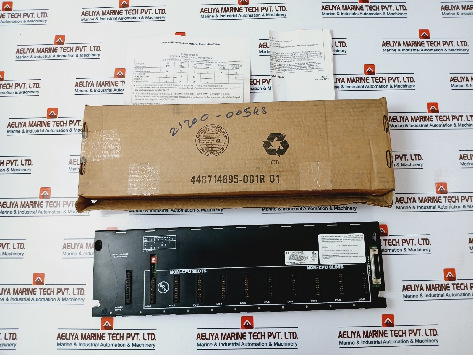 Ge Fanuc IC693CHS392K 10 Slot Base Expansion Rack E157515, B421778