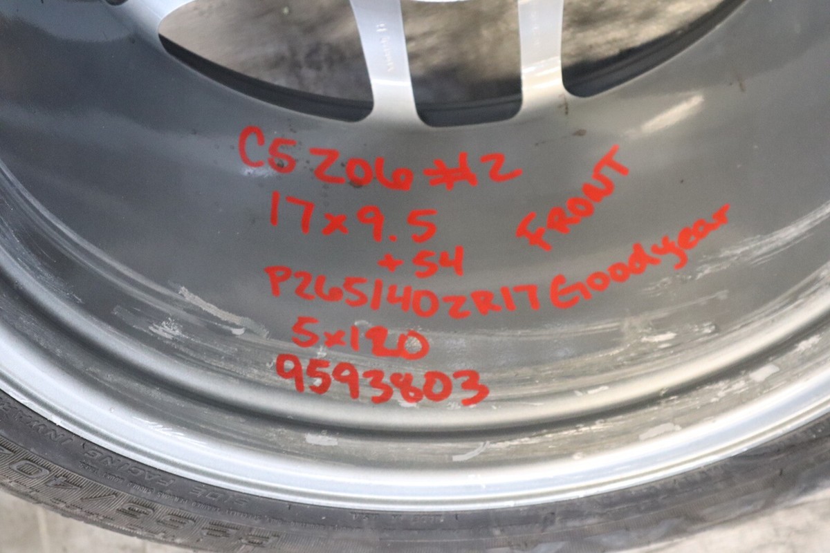 2002-2004 Chevrolet Corvette C5 Z06 OEM Front Wheel 17x9.5 +