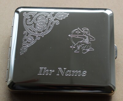 Zigarettenetui King Size Metall Sternzeichen Name Personalisiert v.H Deutschland